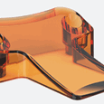 translucent orange abs part