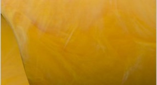 Sample of swirling effect from a nylon material with yellow colorant.